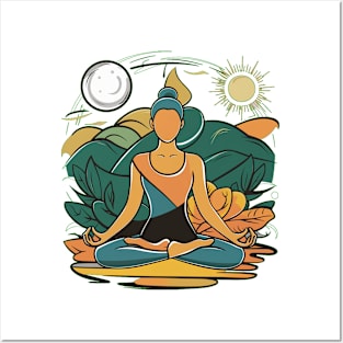 Yoga Day Meditation Posters and Art